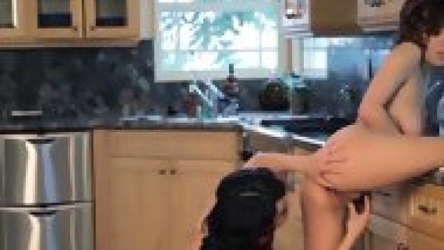 Lesbians April And Raven Cook Up Something Hot In The Kitchen - April Hot