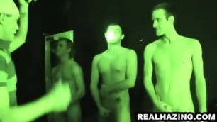 Group Of Frat Boys Get Hazed By Sucking On Some Cocks